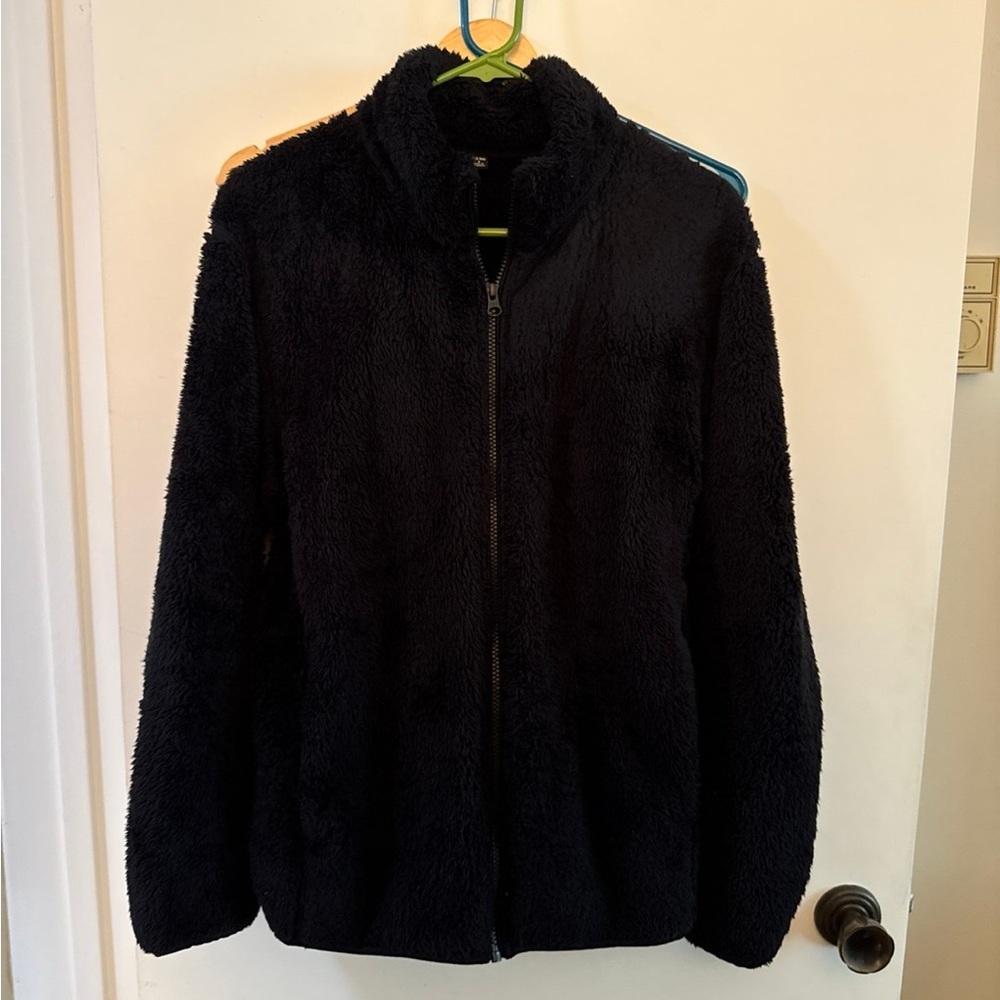 Cozy Black Fleece Jacket